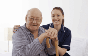 senior care photo provided by client from previous website
